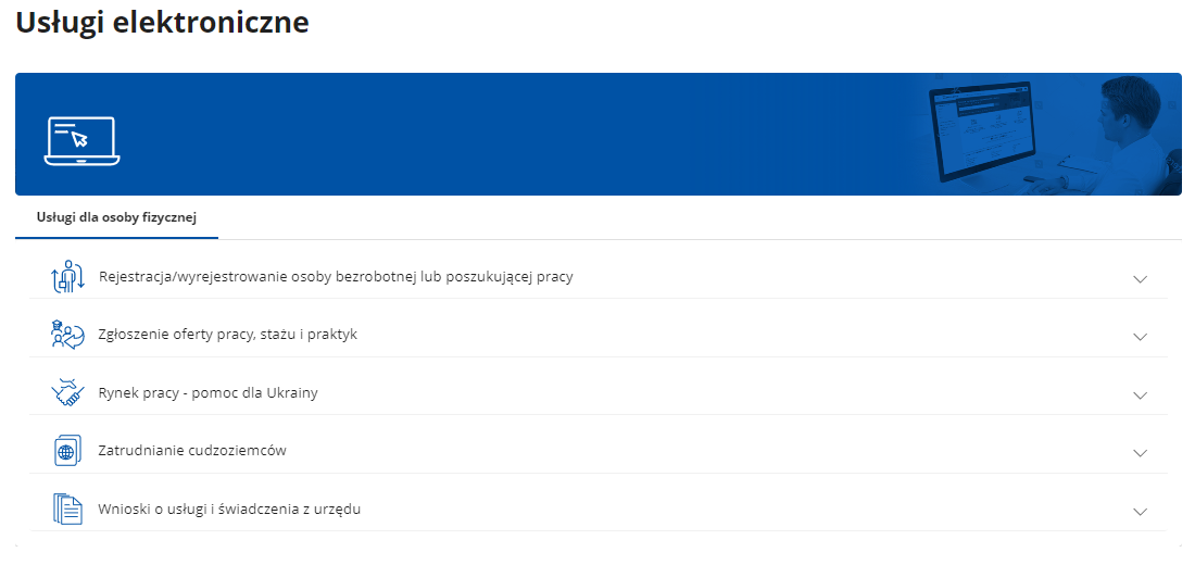 Usługi elektorniczne osoby fizycznej